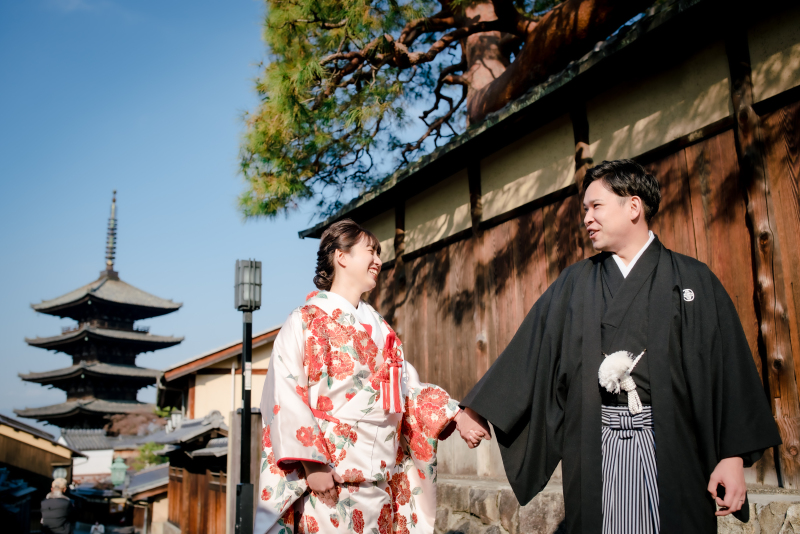 八坂の塔の周辺で衣装1点のロケ撮影♪