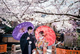 祇園で色打掛・白無垢　撮影♡