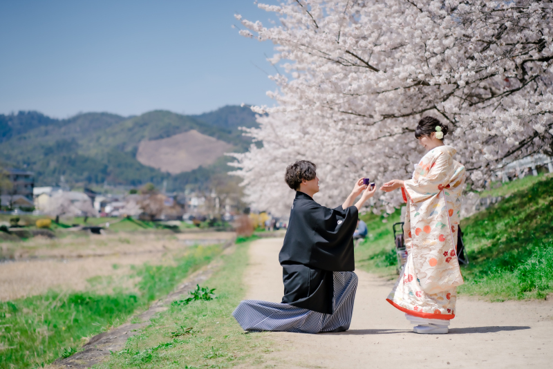 鴨川でプロポーズ♪