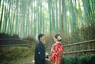 嵐山にて衣装１点ロケ撮影♪