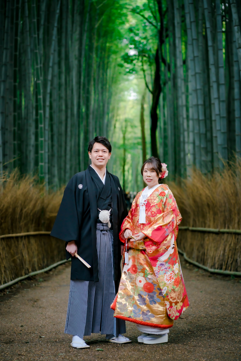 竹林から撮影スタート♪