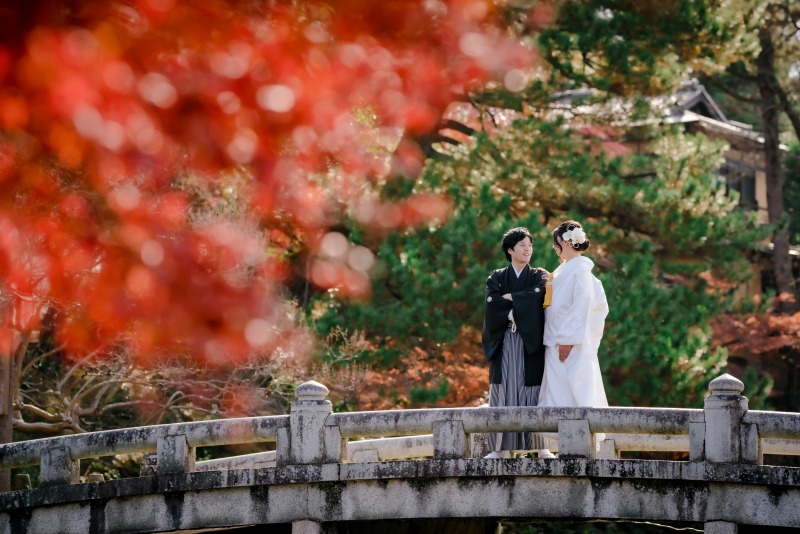 石橋の上にて...