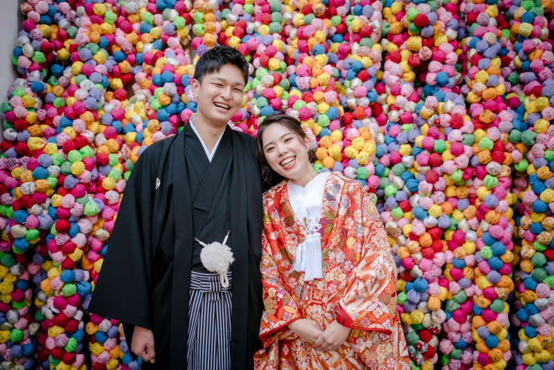 寄り添うお二人...