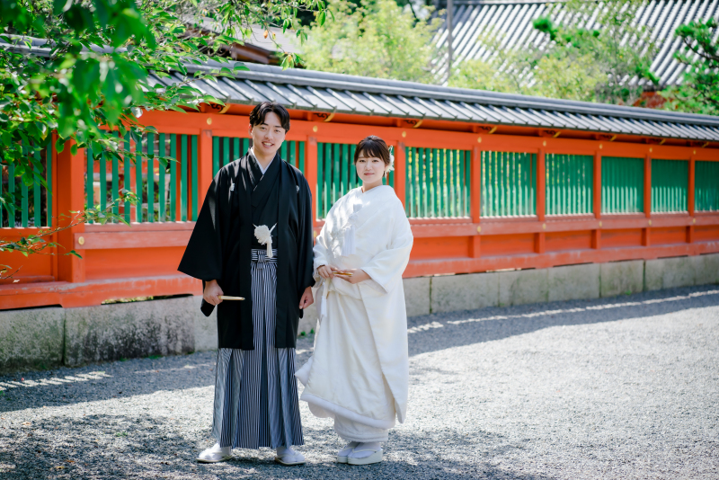 白無垢姿で撮影スタート♪