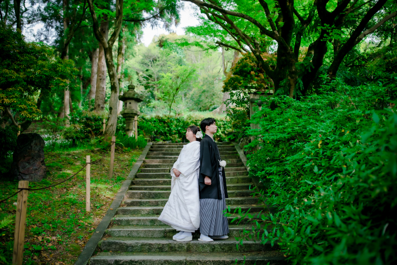 階段でしっとりと♪