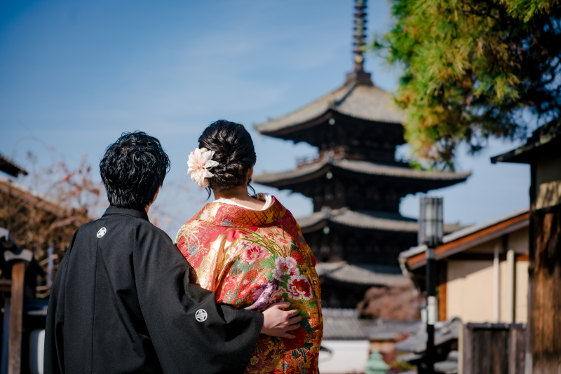 八坂の塔&times;後ろ姿