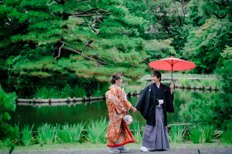 素敵な庭園で...