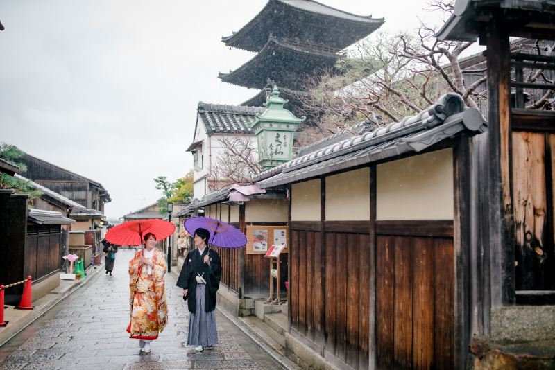 八坂の塔の撮影スポットまで移動中♪