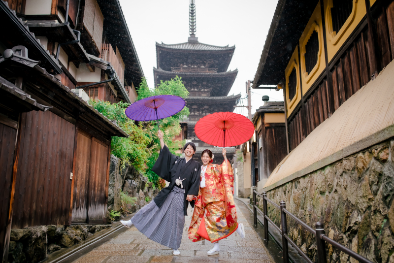 八坂の塔&times;番傘