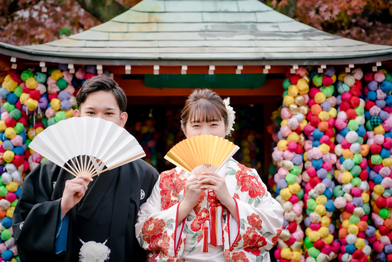 扇子を広げて♪