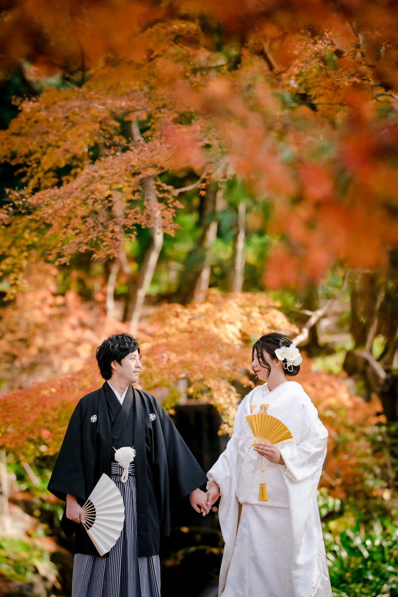 扇子を広げて...♡