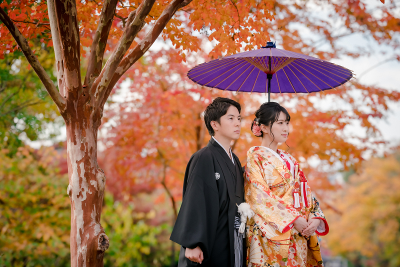 オレンジに染まった公園でロケ撮影！