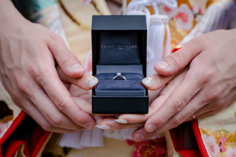 婚約指輪をメインに♪