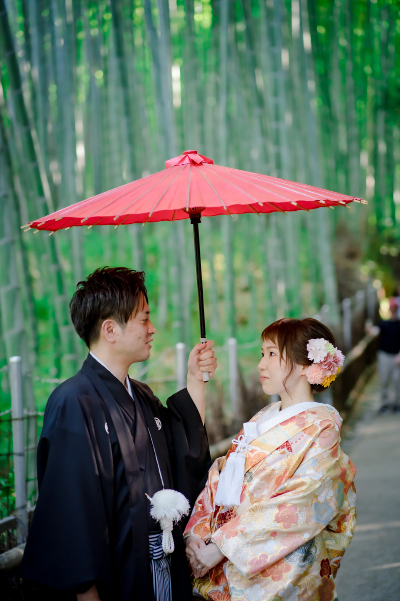 相合傘ショット