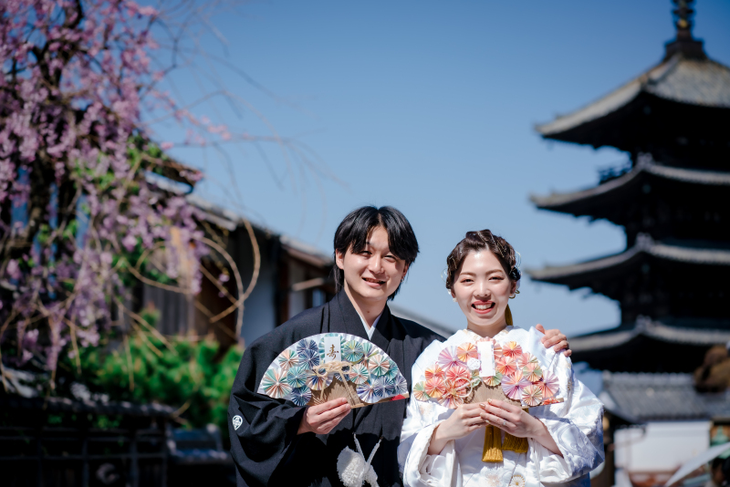 1か所目は八坂の塔周辺