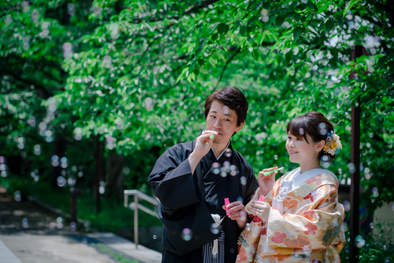 シャボン玉ショット♪