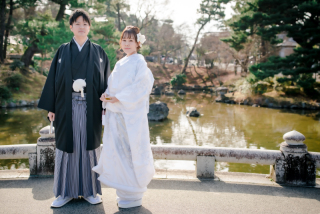 円山公園にて衣装2点ロケ撮影♪