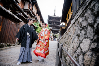 八坂の塔周辺にて