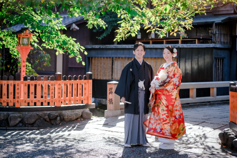 和装2点の祇園巽橋付近ロケ！
