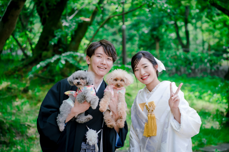 愛犬と一緒に♡