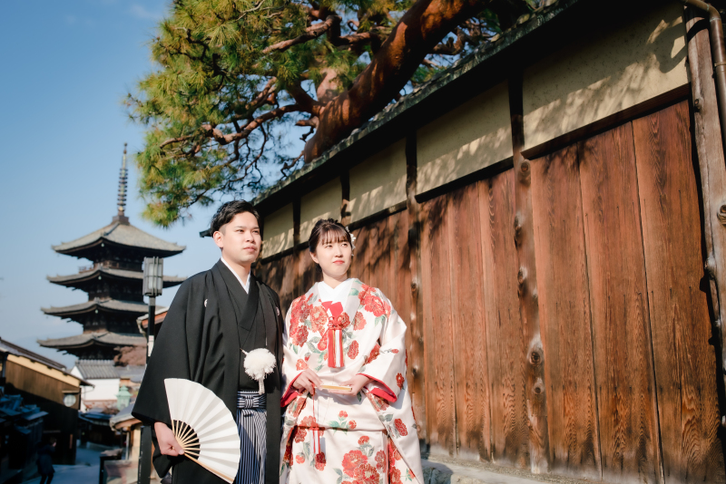 松の木と八坂の塔