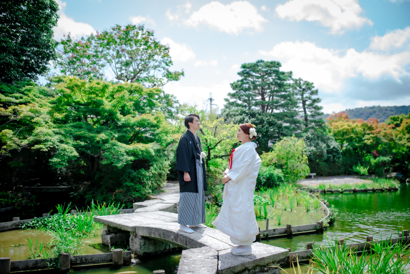 石橋の上で&hellip;