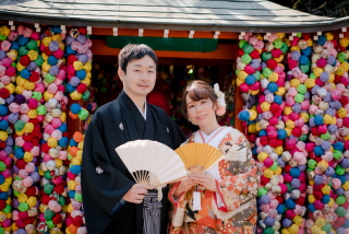 八坂の塔周辺にて衣装1点のロケ撮影♪