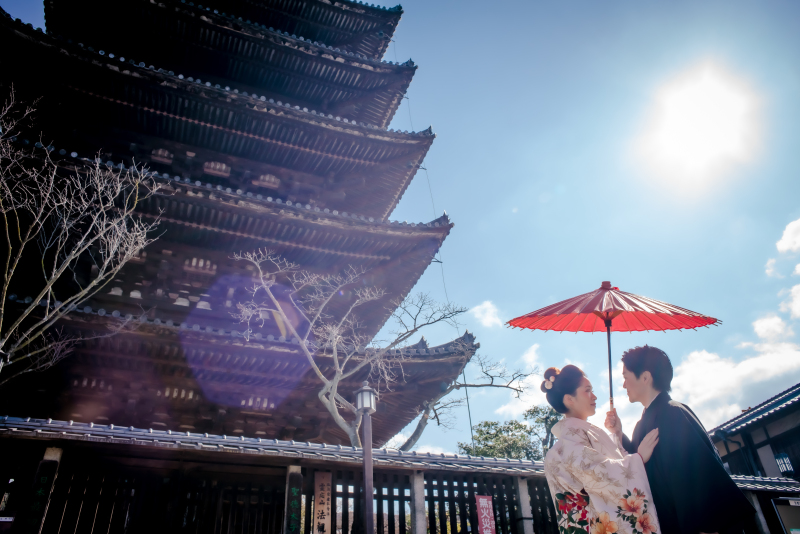 衣装1点のロケ撮影！in八坂の塔