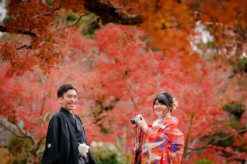 衣装チェンジしていざ紅葉！