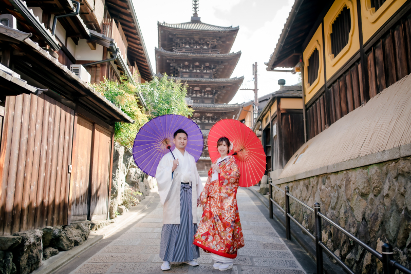 八坂の塔周辺にて衣装1点ロケ撮影！