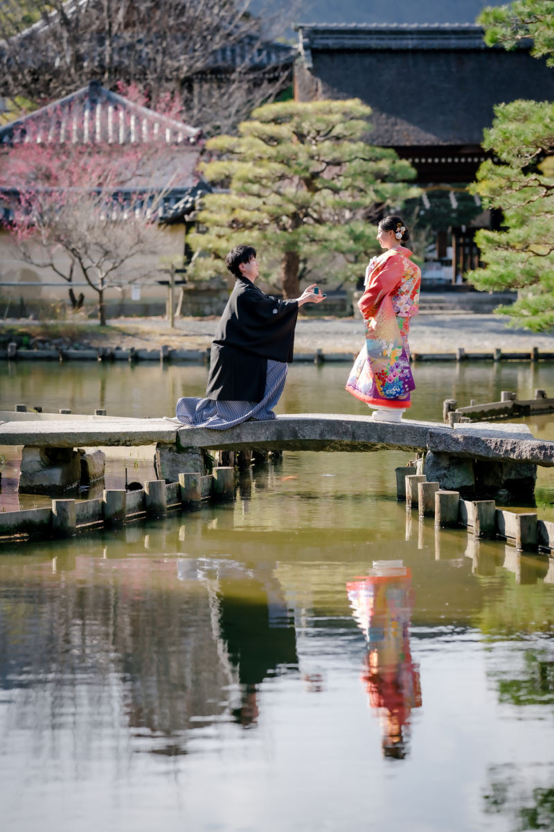 橋の上でプロポーズ♡