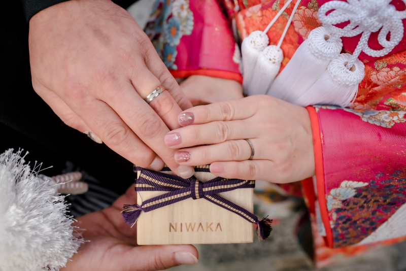 指輪のケースと