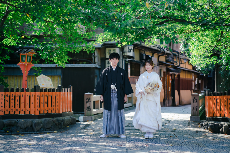 祇園の街並みで！