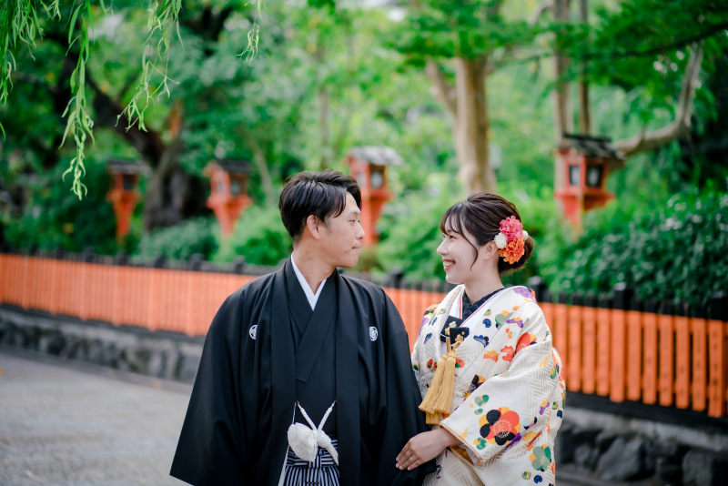 祇園の街並みで衣装１点ロケ撮影♪