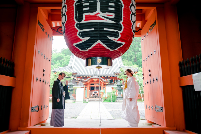 門でのショット♪