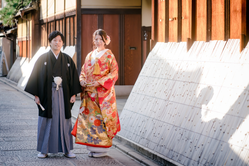 京都らしい街並みで...