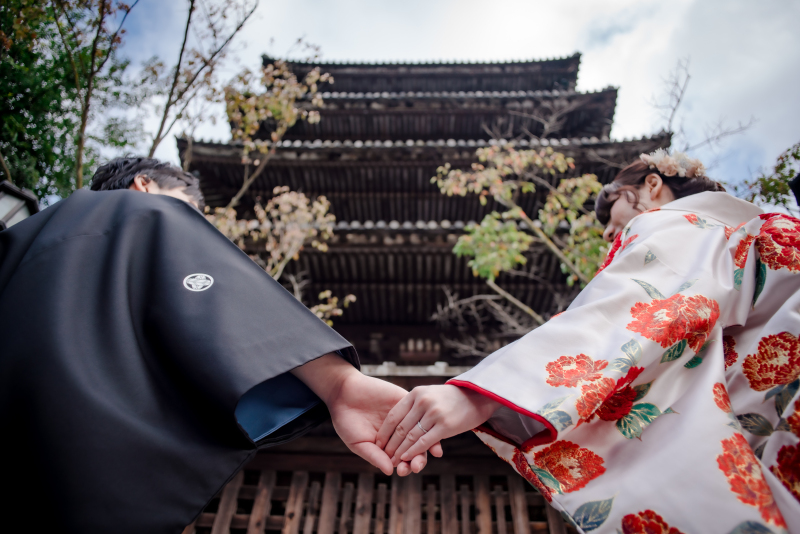 祇園巽橋付近と八坂の塔周辺