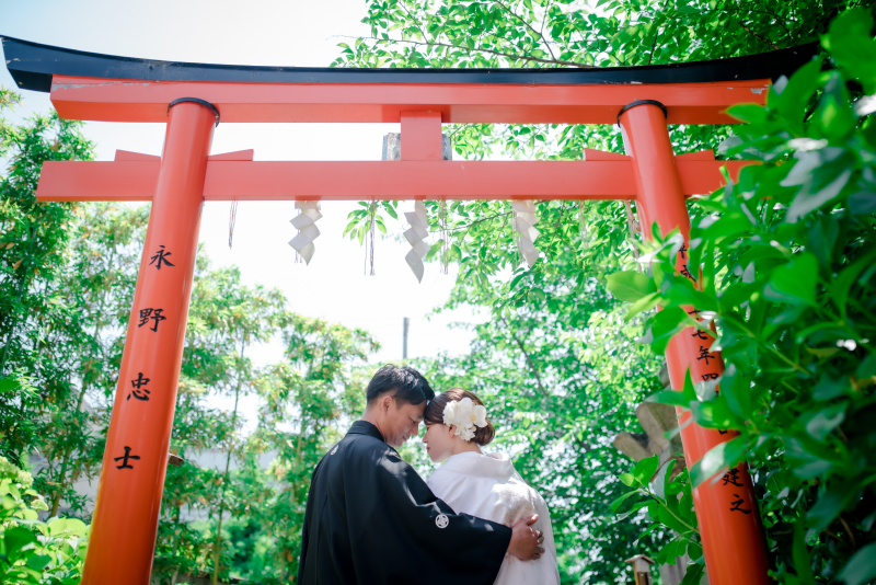 おでこをあわせて