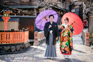 祇園と神社仏閣で衣装2点ロケ撮影♪