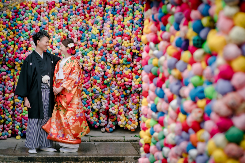 八坂の塔周辺にて衣装1点ロケ撮影♪