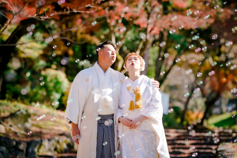 しゃぼん玉ショット！