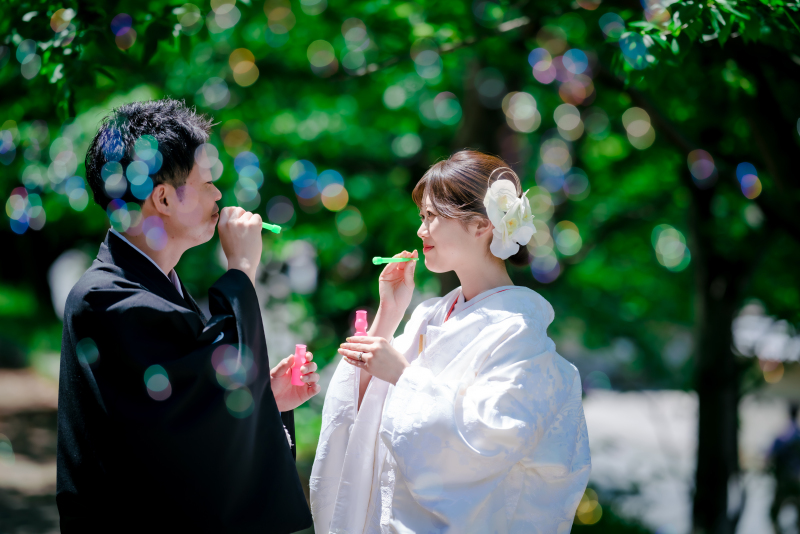 シャボン玉ショット♪