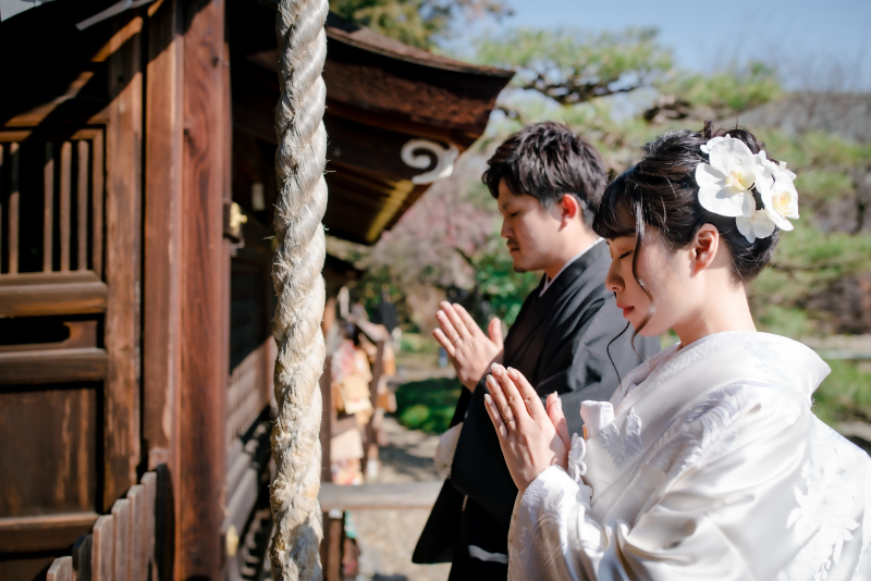 神聖な参拝ショット♪