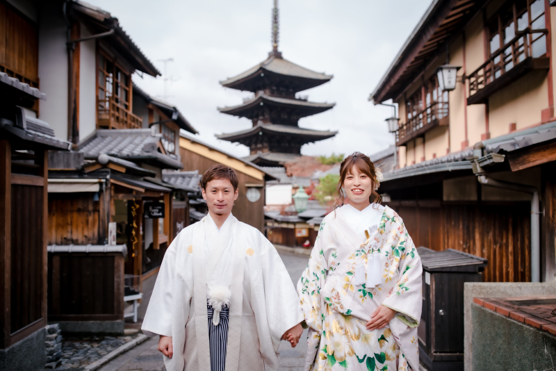 和装で八坂周辺のロケ撮影♪