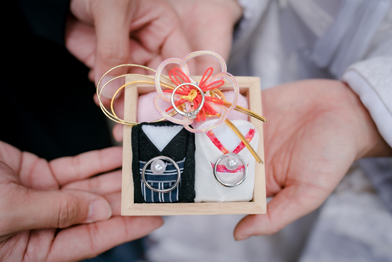 お洒落なリングピロー！