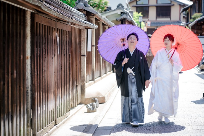 番傘を使って...