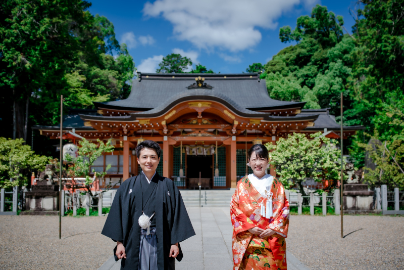 御本殿の前からスタート！