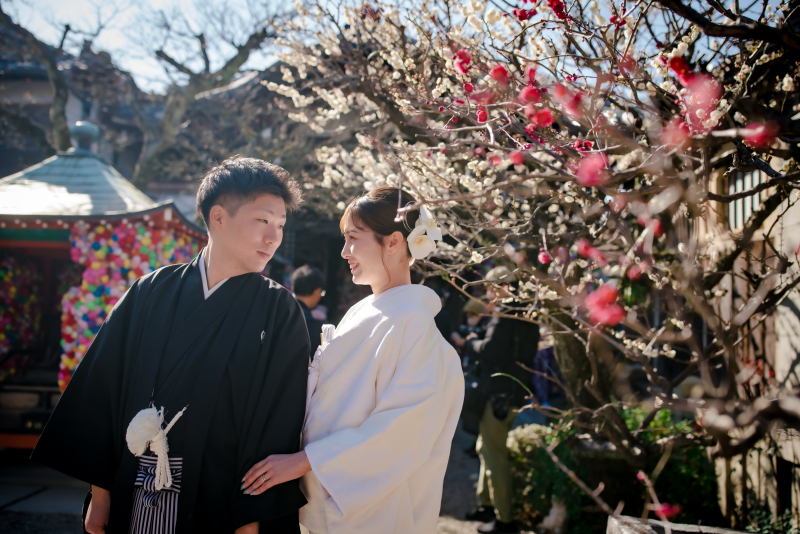 梅の木と一緒に♡