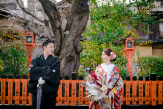 祇園と神社仏閣衣装2点のロケ撮影♪