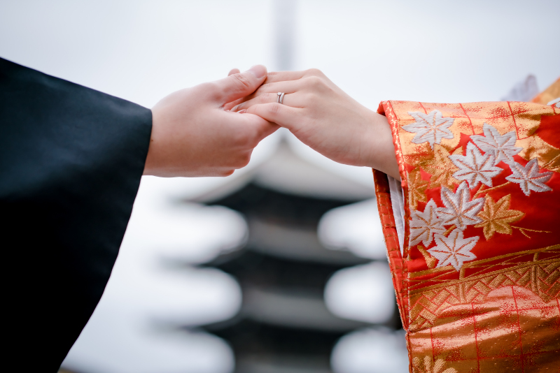 八坂の塔&times;手元ショット！